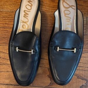 Sam Edelman Black Leather Mules size 8.5